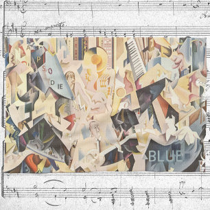 Linge De Cuisine Musique vintage, jazz Art Déco, Rhapsodie en bleu