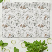 Linge De Cuisine Muted Poinsettas Kitchen Towel (Plié)