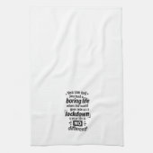 Linge De Cuisine My Boring Lockdown Life - Drôle Typographique Dire (Vertical)