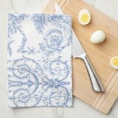 Linge De Cuisine Myrtille de Capetian Toile (Quart Plié)