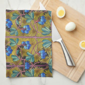 Linge De Cuisine Myrtilles et mousse (Quart Plié)