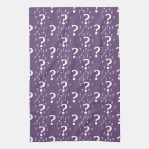 Linge De Cuisine Mystère question marque énigme puzzle violet