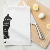 Linge De Cuisine Mystérieux comme un chat Edgar Allan Poe Citation (Quart Plié)