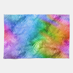 Linge De Cuisine Mystic Topaz Blue Glassy Texture