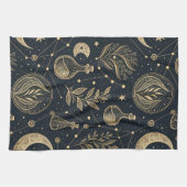 Linge De Cuisine Mystical Celestial Witchcraft - Gold Botanical (Horizontal)