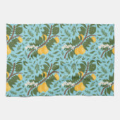 Linge De Cuisine n-Drenched Lemons Sky Blue | (Horizontal)