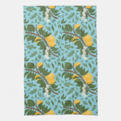 Linge De Cuisine n-Drenched Lemons Sky Blue | (Vertical)