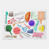 Linge De Cuisine Nā Pono Lumi Kuke en blanc (Horizontal)