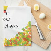 Linge De Cuisine Nacho Santa avec des frites (Quart Plié)