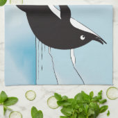 Linge De Cuisine Nager Avec Les Dauphins (Plié)