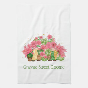 Linge De Cuisine Nains Floraux Vert Rose Nain Sucré Nain