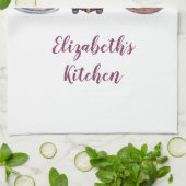 Linge De Cuisine Nains personnalisés Cuisine Pâtisserie Mignon Fant (Plié)