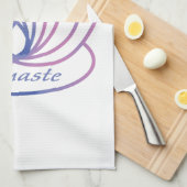 Linge De Cuisine Namaste Purple et Pink Lotus Flower (Quart Plié)