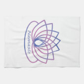 Linge De Cuisine Namaste Purple et Pink Lotus Flower (Horizontal)