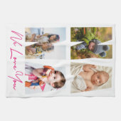 Linge De Cuisine Nana We Love You Photo Collage Keepsaké (Horizontal)