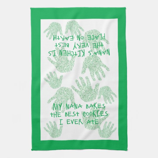 Linge De Cuisine Nana's cuisine Green Grand-mère cadeau (Vertical)