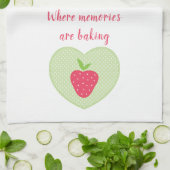 Linge De Cuisine Nana's Strawberry Heart Memories (Plié)