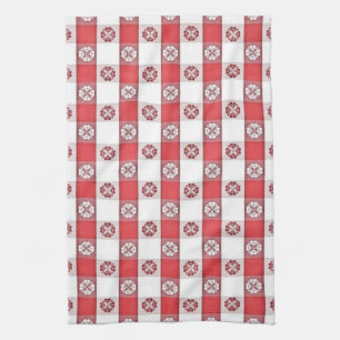 Linge De Cuisine Nappe blanche rouge italienne imprimé Napkin