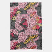 Linge De Cuisine Nappes phréatiques à hydrangée rose (Vertical)