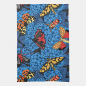 Linge De Cuisine Nappes phréatiques bleu hydrangée (Vertical)