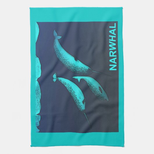 Linge De Cuisine Narwhal (Vertical)