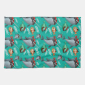 Linge De Cuisine Narwhal et motif de pirate de poissons (Horizontal)