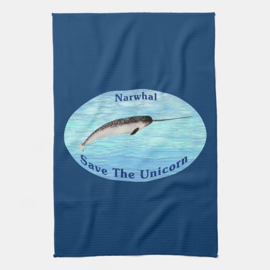 Linge De Cuisine Narwhal - Sauvez La Licorne (Vertical)
