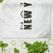 Linge De Cuisine Natif New Yorkais noir (Plié)