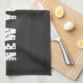 Linge De Cuisine Natif New Yorkais noir (Quart Plié)