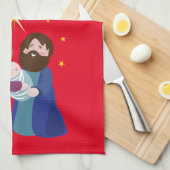Linge De Cuisine Nativité Noël (Quart Plié)