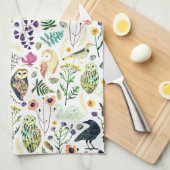 Linge De Cuisine Nature-Inspired Botanical Pattern Decorative Throw (Quart Plié)