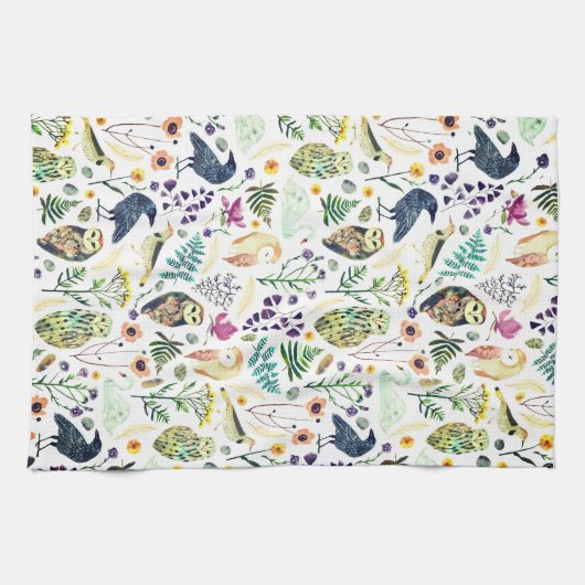 Linge De Cuisine Nature-Inspired Botanical Pattern Decorative Throw (Horizontal)