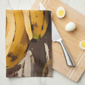 Linge De Cuisine Nature morte aux bananes et coco (Quart Plié)