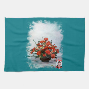 Linge De Cuisine Nature morte de fleurs/Still life of flowers