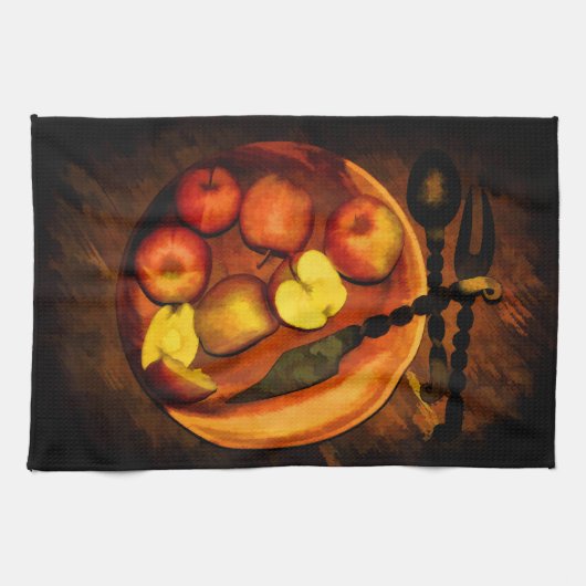 Linge De Cuisine Nature morte de pommes (Horizontal)