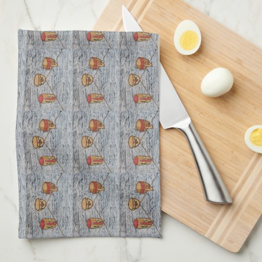 Linge De Cuisine Nature morte, techniques mixtes (Quart Plié)
