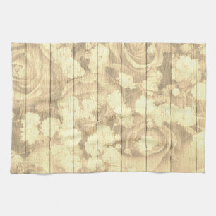 Linge De Cuisine Naturel Pays Chic Roses