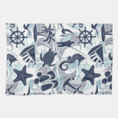 Linge De Cuisine Nautical Beach (Horizontal)