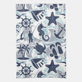 Linge De Cuisine Nautical Beach (Vertical)
