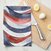 Linge De Cuisine Nautical Red White Blue (Quart Plié)