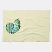 Linge De Cuisine Nautilus bleu et vert Shell de mosaïque sur le (Horizontal)