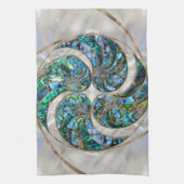 Linge De Cuisine Nautilus Shell - Abalone et Pearl (Vertical)