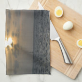 Linge De Cuisine Navigation dans le coucher du soleil (Quart Plié)