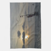 Linge De Cuisine Navigation dans le coucher du soleil (Vertical)