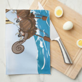 Linge De Cuisine Navire Viking (Quart Plié)