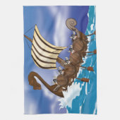 Linge De Cuisine Navire Viking (Vertical)
