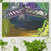 LINGE DE CUISINE NAVIRES (Plié)
