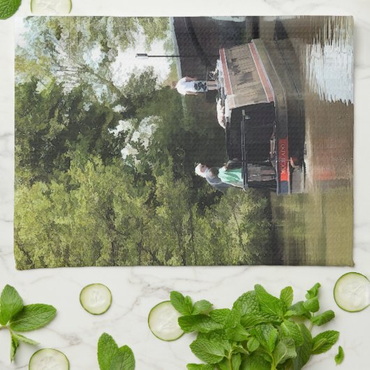 LINGE DE CUISINE NAVIRES (Plié)