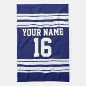 Linge De Cuisine Navy Blue White Team (Vertical)