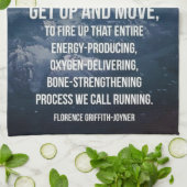 Linge De Cuisine Né à courir - Motivation de l'entraînement (Plié)